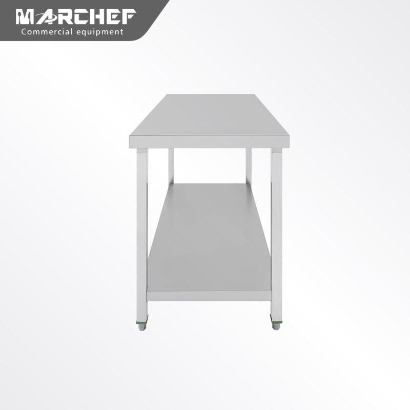 Marchef Stainless 201 Square Tube Work Table Without Splash SW-6062 - Image 4