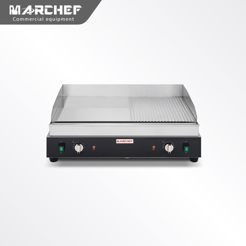 Commercial Chrome Plate Half Ribbed Gas Griddle EGN-720D-2