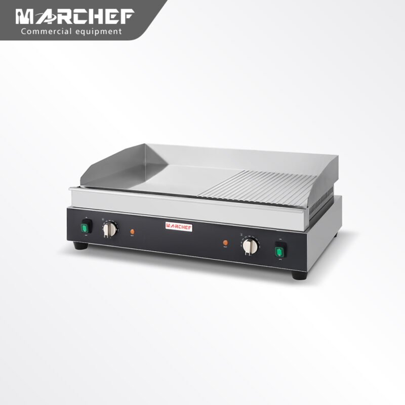 Commercial Chrome Plate Half Ribbed Gas Griddle EGN-720D-2