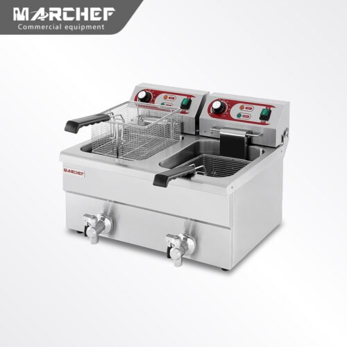 Marchef Double Tank Electric Fryer Machine EF-122VW