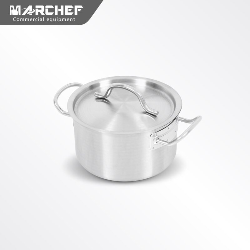 Tall Body Stainless Steel Sauce Pot With Compound Bottom M2837