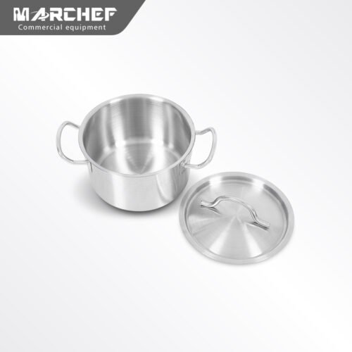 Tall Body Stainless Steel Sauce Pot With Compound Bottom M2837