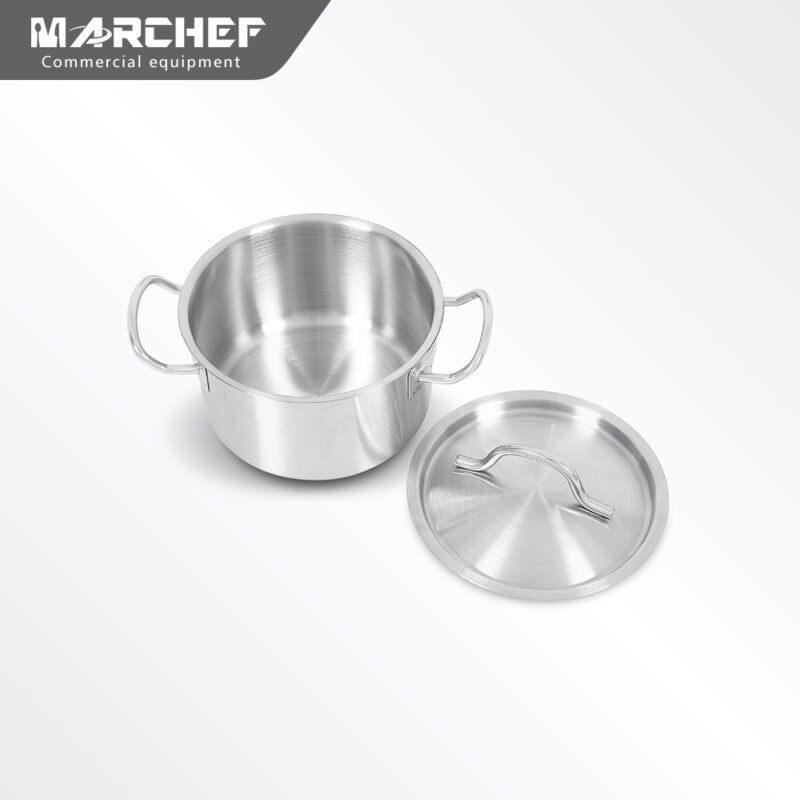 Tall Body Stainless Steel Sauce Pot With Compound Bottom M2837