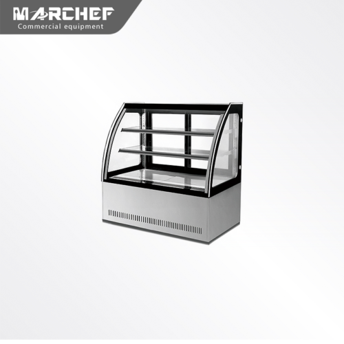 Bakery Stainless Steel Cake Showcase Fridge GN-900C2